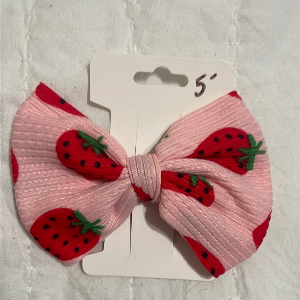 Infant/toddler/kids strawberry hair bow!